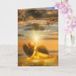 Angel Boy Christmas "WELTFRIEDEN Card" Karte