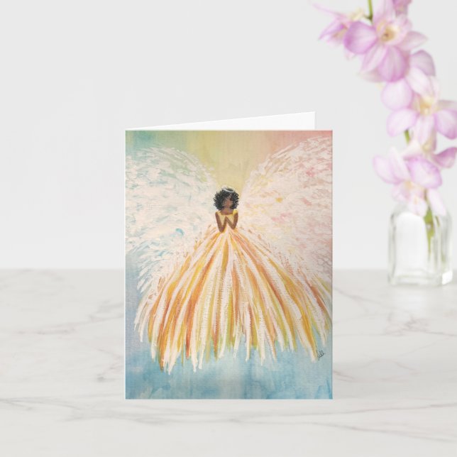 Angel Bright Blank Card Karte (Orchidee)