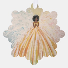 Angel Bright Paper Ornament Karte