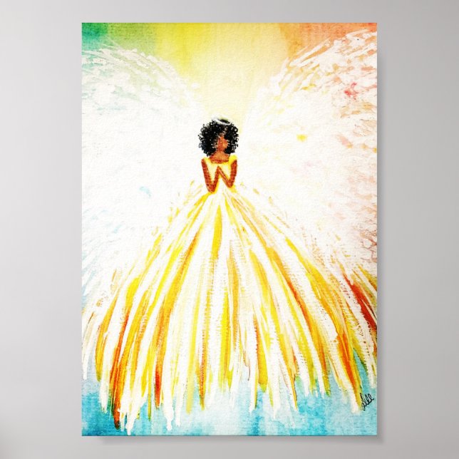 Angel Bright Premium Leinwand Poster (12x18) (Vorne)