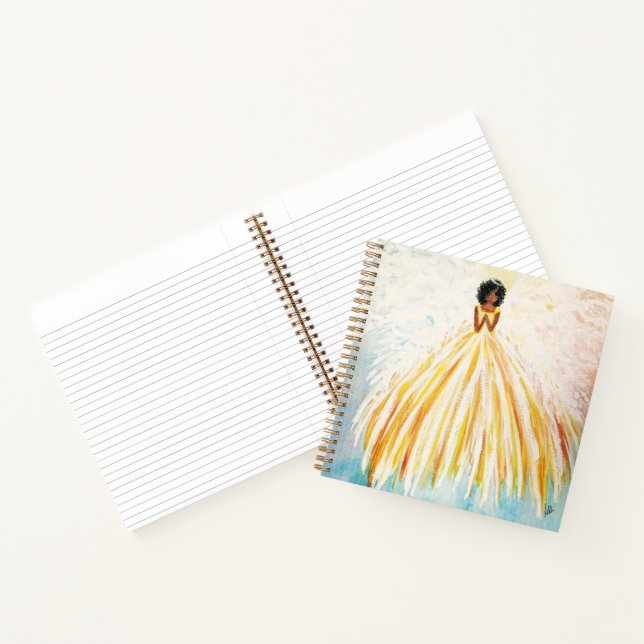 Angel Bright Spiral Notebook (8.5 x 8.5) Notizbuch (Innenseite)