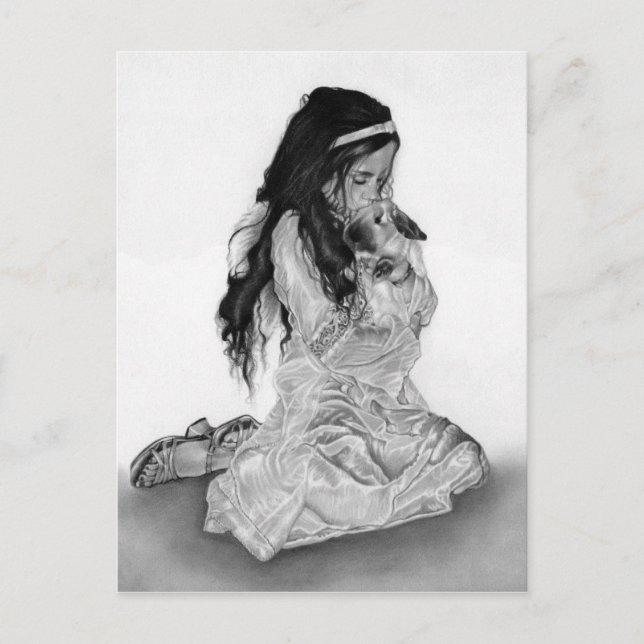 Angel Bunny Postcard Postkarte (Vorderseite)