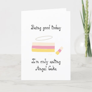 Angel Cake Card Feiertagskarte