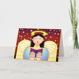 Angel Caroler Feiertagskarte