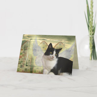 Angel Cat Card | Mit tiefstem Beileid Karte