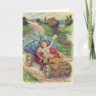 Angel Cherub Vergessen-Me-Not-Auto Karte