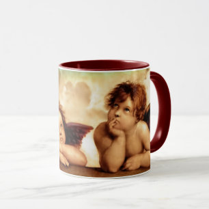 Angel Cherubs von Raphael Sanzio Weihnachtsgeschen Tasse