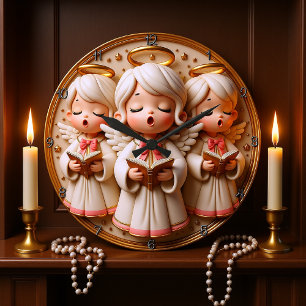 Angel Choir Große Wanduhr