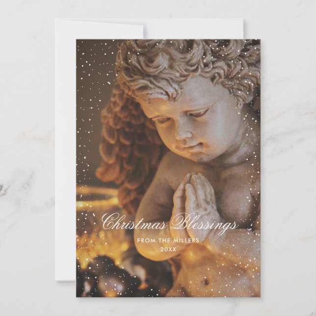 Angel Christlich Weihnachts-Weihnachtskarten Feiertagskarte (Vorderseite)