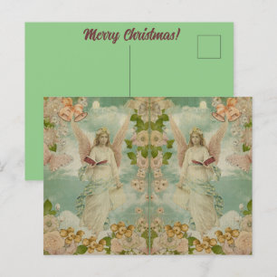 Angel Christmas Bells Postkarte
