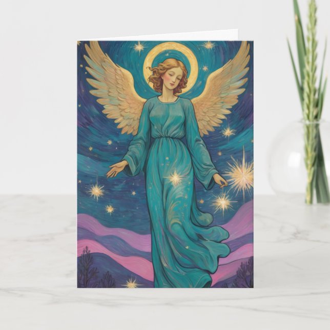 Angel Christmas Card - Anpassen Sie Ihre Karte (Vorderseite)