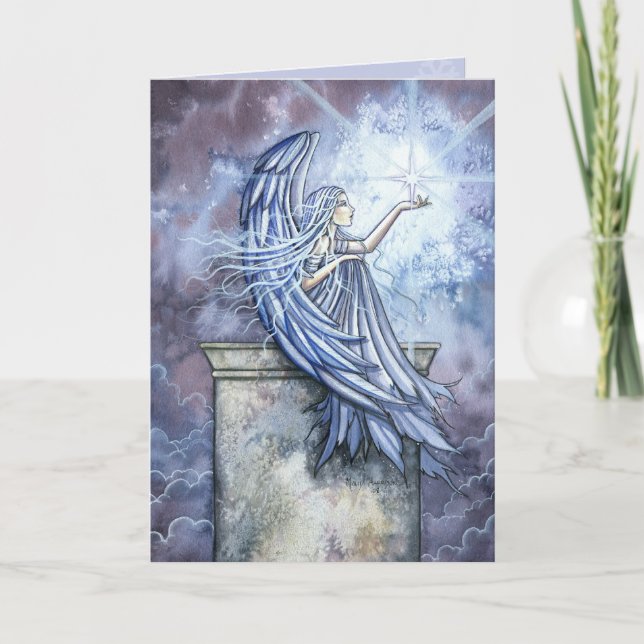 Angel Christmas Card von Molly Harrison Feiertagskarte (Vorderseite)