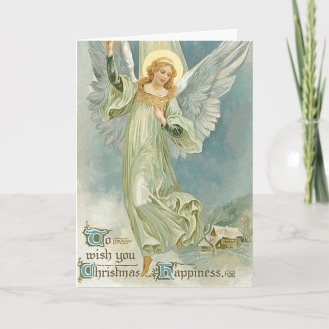 Angel Christmas Cards Feiertagskarte (Vorderseite)