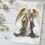 Angel Christmas Holiday Winter Watercolor Seidenpapier<br><div class="desc">Dieses Design kann durch Auswahl der Option Design bearbeiten personalisiert werden. Sie können auch auf andere Gegenstände übertragen. Kontaktieren Sie mich unter colorflowcreations@gmail.com oder nutzen Sie die Chat-Option oben auf der Seite, wenn Sie dieses Design auf einem anderen Produkt haben möchten oder Hilfe benötigen. Sehen Sie mehr von meinen Designs...</div>