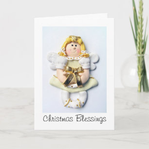 Angel Christmas Segen Weihnachtskarte Feiertagskarte