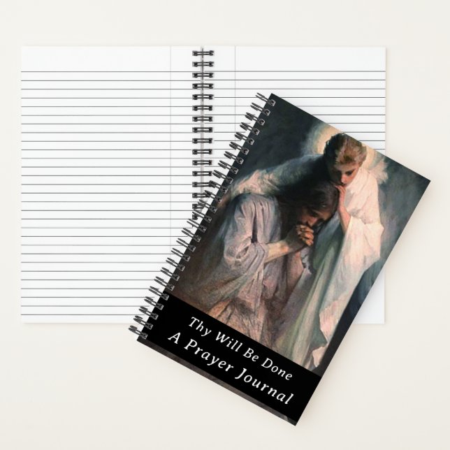 Angel Comforting Jesus Prayer Journal Notizbuch (Innen)