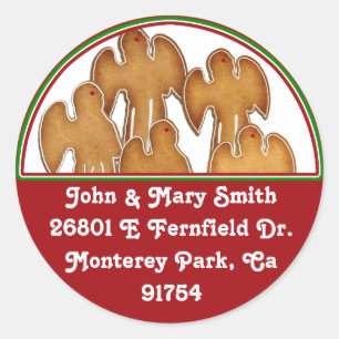 Angel Cookie Choir Runder Aufkleber