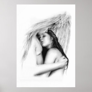 Angel Couple Soulmate Liebe Poster
