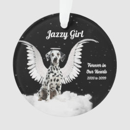 Angel Dalmatiner-Gedenkstätte Erinnerung Foto Ornament