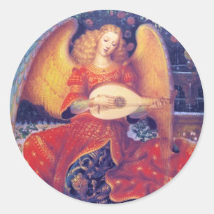 Angel de Dios-Aufkleber Runder Aufkleber