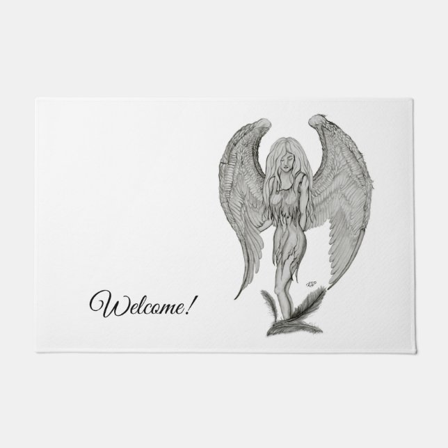 Angel , den Text hinzufügen Fußmatte (Vorderseite)