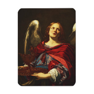 Angel, der das Schiff und das Handtuch hält Magnet