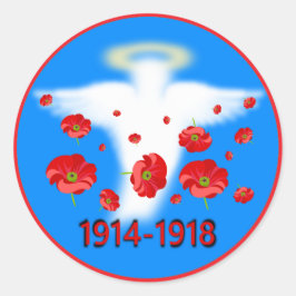 Angel der Erinnerung Runder Aufkleber