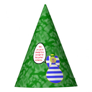 Angel der griechischen Flagge - Blond Personalisie Partyhütchen