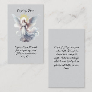 Angel der Hope Prayer Card Visitenkarte