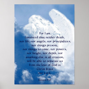 Angel der Inspiration in Wolken, Römer Poster