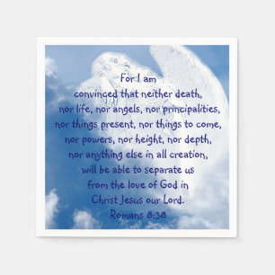 Angel der Inspiration in Wolken, Serviette