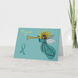 Angel der Weihnachtskarte der Hoffnung Feiertagskarte