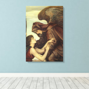 Angel des Todes von Evelyn De Morgan Leinwanddruck