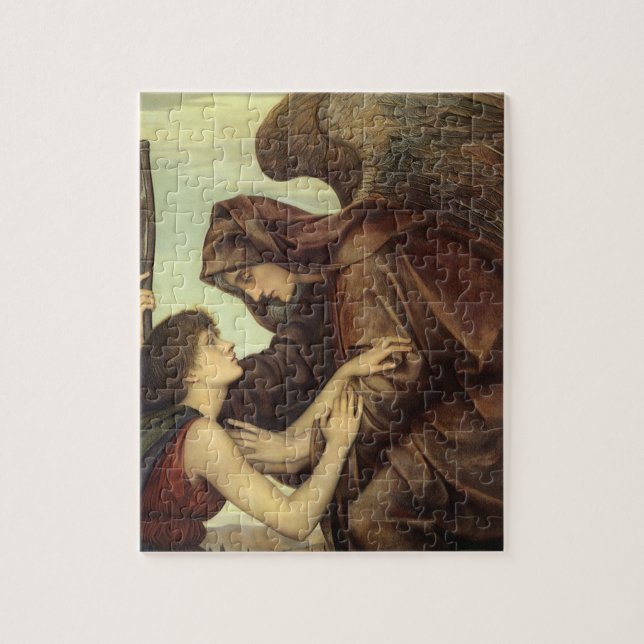 Angel des Todes von Evelyn De Morgan Puzzle (Vertikal)