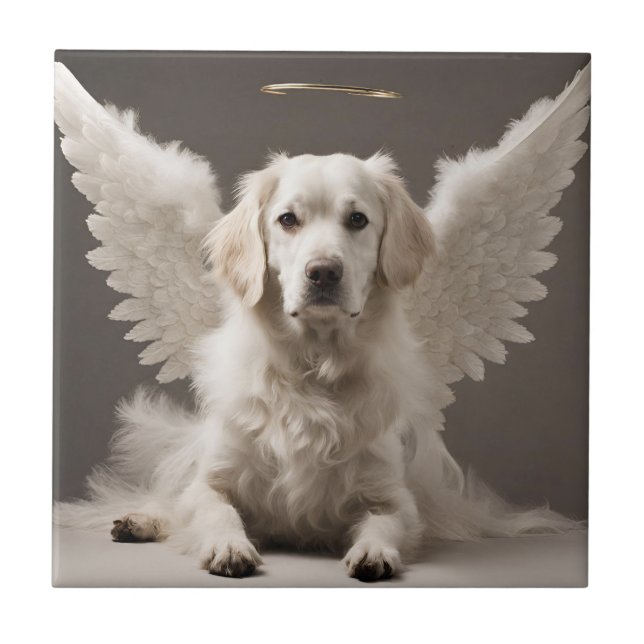 Angel Dog Fliese (Vorderseite)