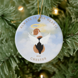 Angel Dogs Custom Foto Keramik Ornament