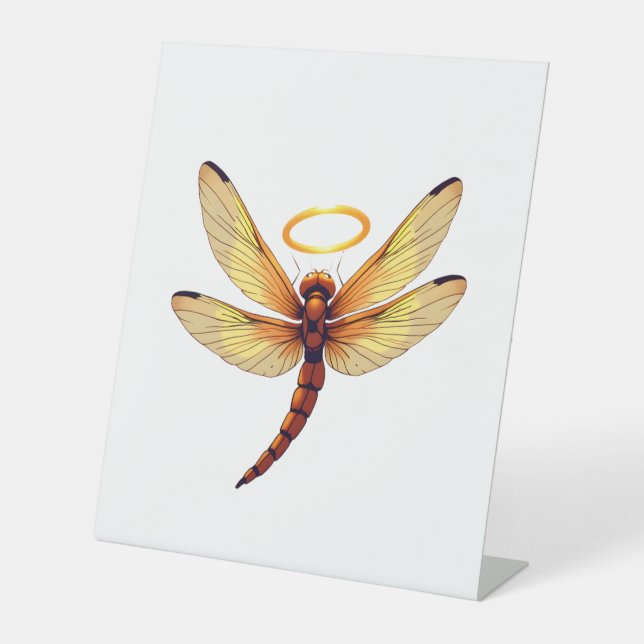 Angel Dragonfly Sockelschild (Vorderseite)
