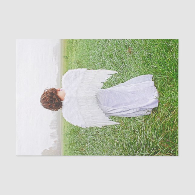 Angel Elegantes Foto Seidenpapier (Vorderseite)