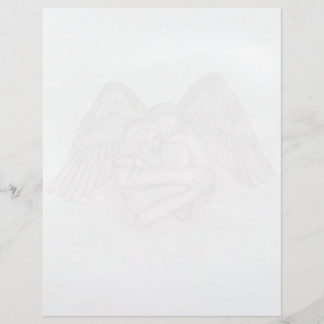 Angel Eros in der Liebe Briefbogen (Vorderseite)