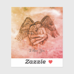 Angel Eros in der Liebe, ich Liebe Sie Aufkleber