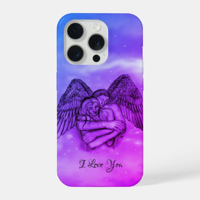 Angel Eros in der Liebe, ich Liebe Sie iPhone Hülle (Rückseite)