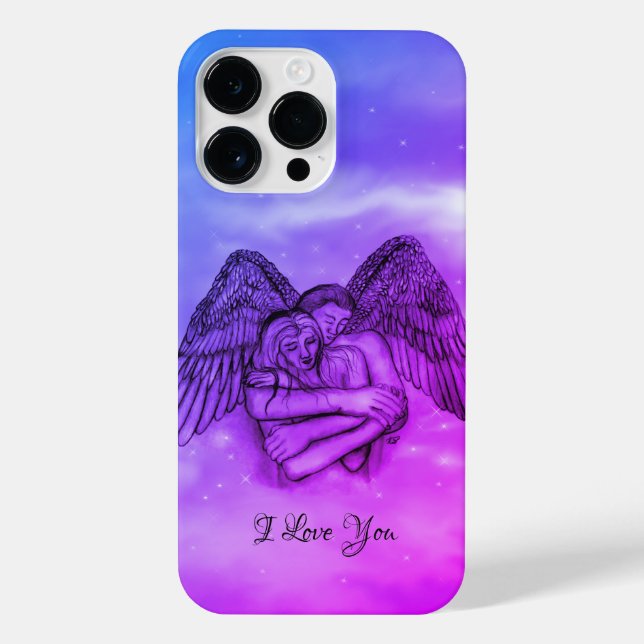 Angel Eros in der Liebe, ich Liebe Sie iPhone Hülle (Rückseite)