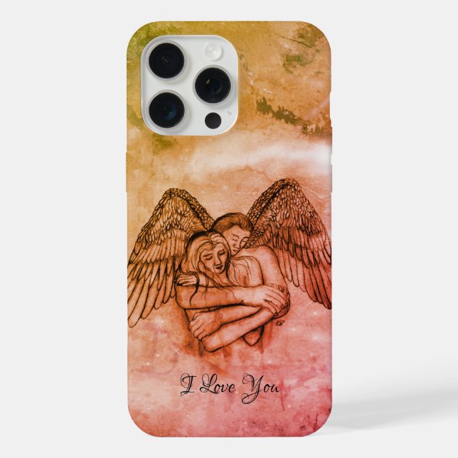 Angel Eros in der Liebe, ich Liebe Sie iPhone Hülle (Rückseite)