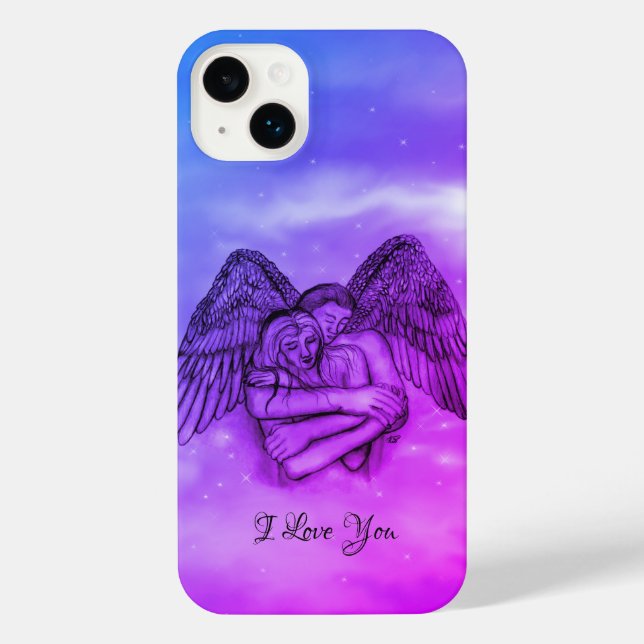 Angel Eros in der Liebe, ich Liebe Sie iPhone Hülle (Rückseite)
