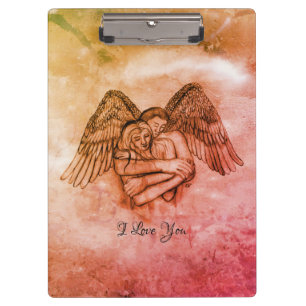 Angel Eros in der Liebe, ich Liebe Sie Klemmbrett