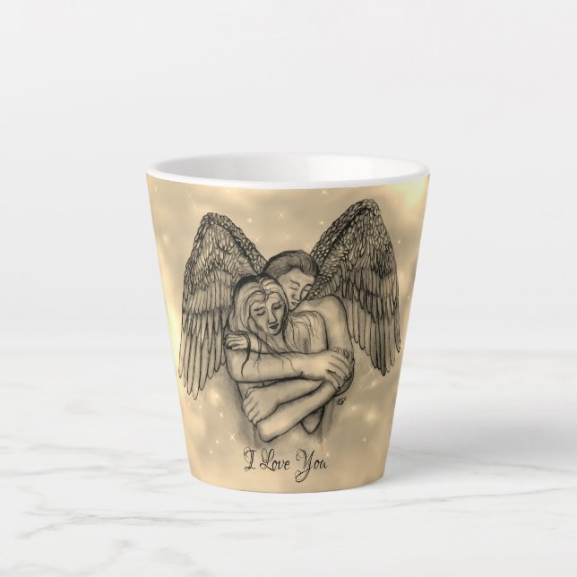 Angel Eros in der Liebe, ich Liebe Sie Milchtasse (Vorderseite)