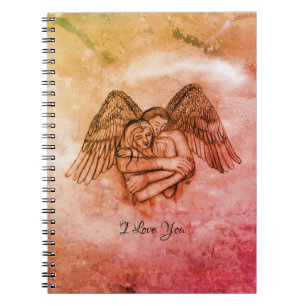 Angel Eros in der Liebe, ich Liebe Sie Notizblock