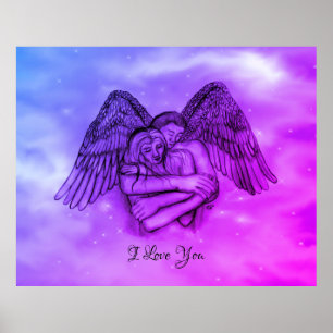 Angel Eros in der Liebe, ich Liebe Sie Poster