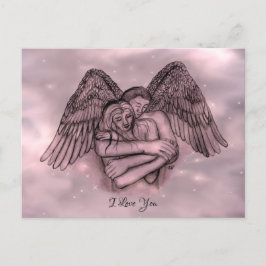 Angel Eros in der Liebe, ich Liebe Sie Postkarte