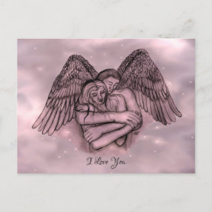 Angel Eros in der Liebe, ich Liebe Sie Postkarte